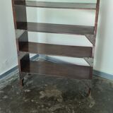 Antique Art Deco free standing wooden shelf