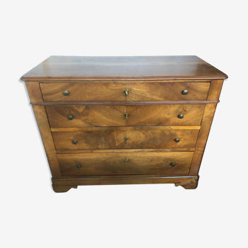 Commode Louis Philippe en noyer