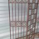 Screen partition wall made of glass and wrought iron