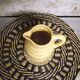 Pastel yellow ceramic pitcher