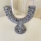 Candelabra candlestick candlestick 2 candles in fat lava style ceramic