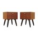 Danish teak bedside chests of drawers, 1960s