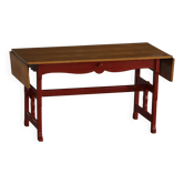 Scandinavian extendable table for writing or dining with a drawer, early 20th century.