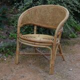 Children's armchair in rattan