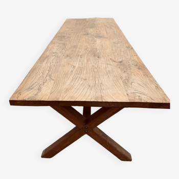 Table in solid European elm 3m05x90x75
