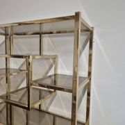 Vintage 1970s golden designer shelf