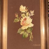 Aubusson tapestry with certificate framed