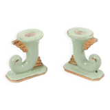 Pair of art deco candlesticks