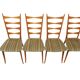 Ensemble de 4 chaises de salle à manger danoises, années 1960.