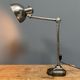 Polished Kaiser idell model 6726 workshop table lamp from the 1930s