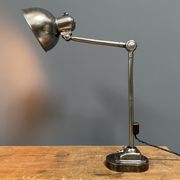 Lampe de table d’atelier Kaiser idell modèle 6726 polie des années 1930
