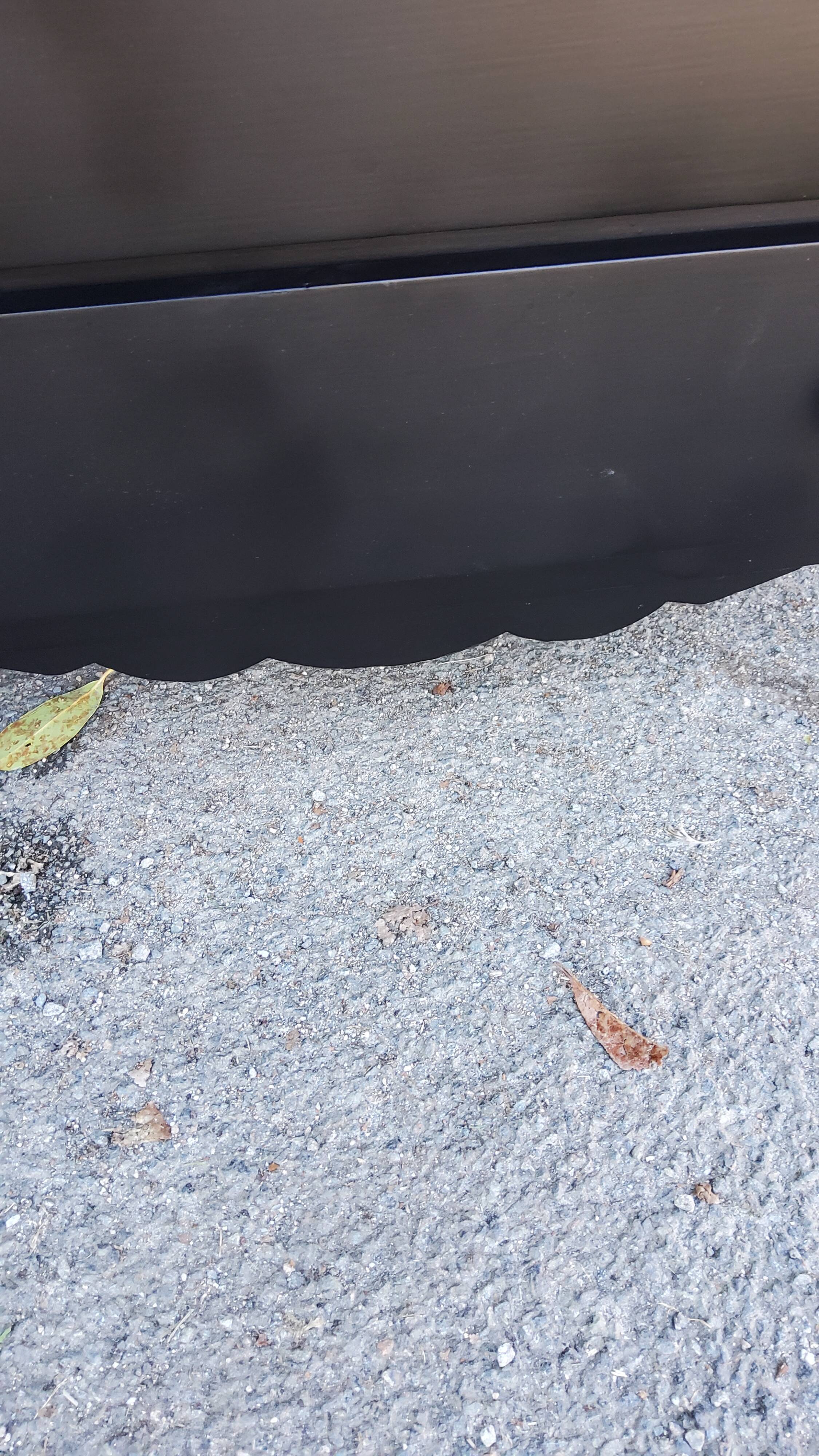 Chest of drawers of the 40s lacquered black 3 drawers