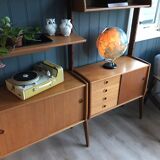 Norwegian teak storage furniture, Ergo model, 2 modules by Blindheim