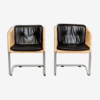 Pair William Dunkel Cantilever Chair D43 for Tecta