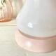 Lampe champignon rose vintage