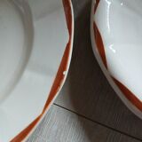 4 old dishes from Digoin and Sarreguemines