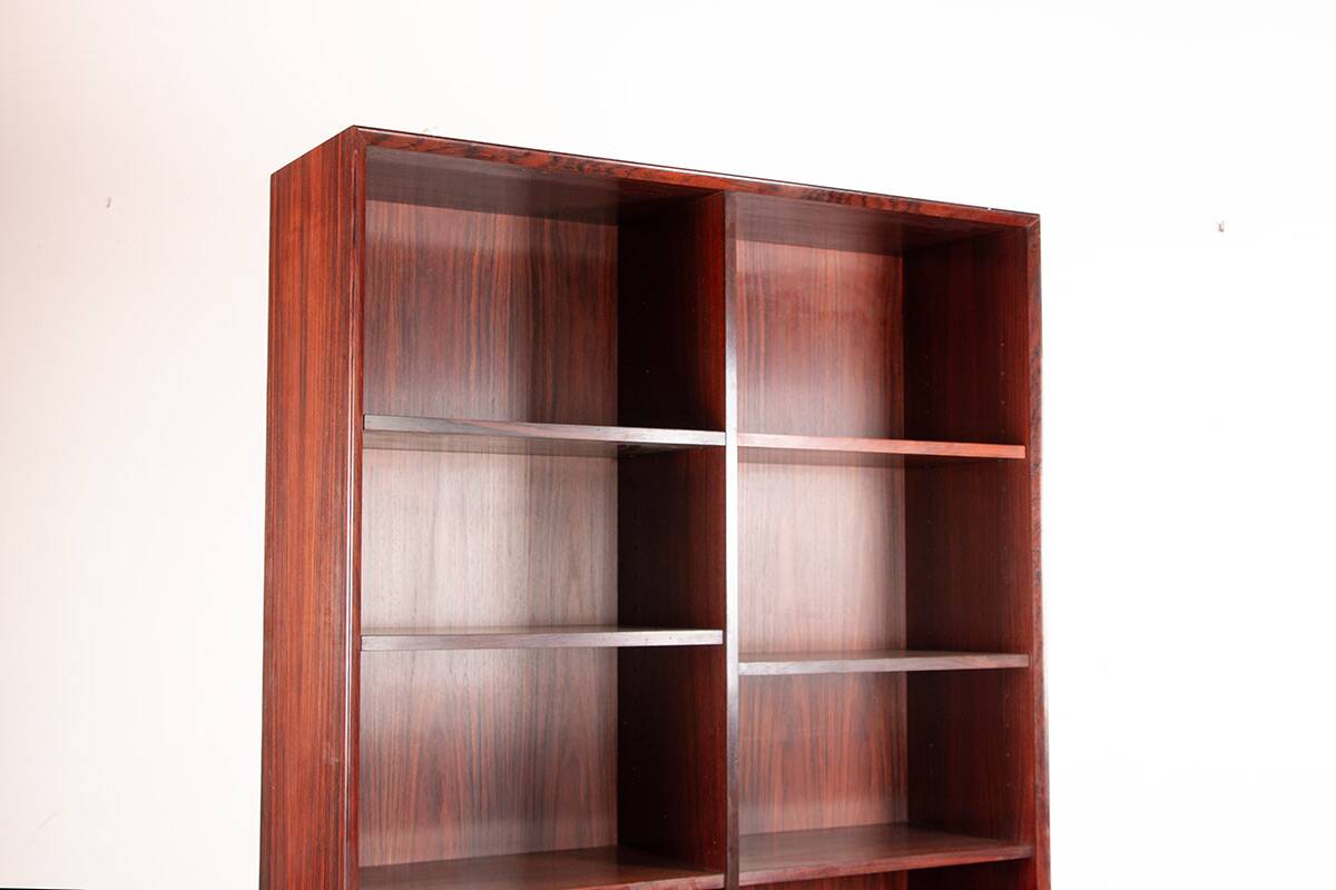 Large Danish high bookshelf in rosewood by Erik Brouer 1960.