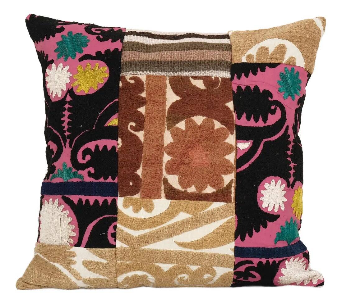 Vintage embroidered cushion cover 48x46 cm