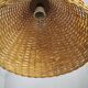 Czechoslovak Rattan and Wood Swing Arm Wall Lamp, 1960s