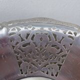 Alessi fruit bowl in openwork silver metal
