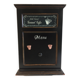 Black magnetic menu board "hoff interieur" chalkboard kitchen decoration