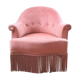 Fauteuil crapaud rose