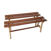 Paire de bancs vintage