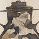 Signed watercolor and ink painting Wabi Sabi Sahara Vase