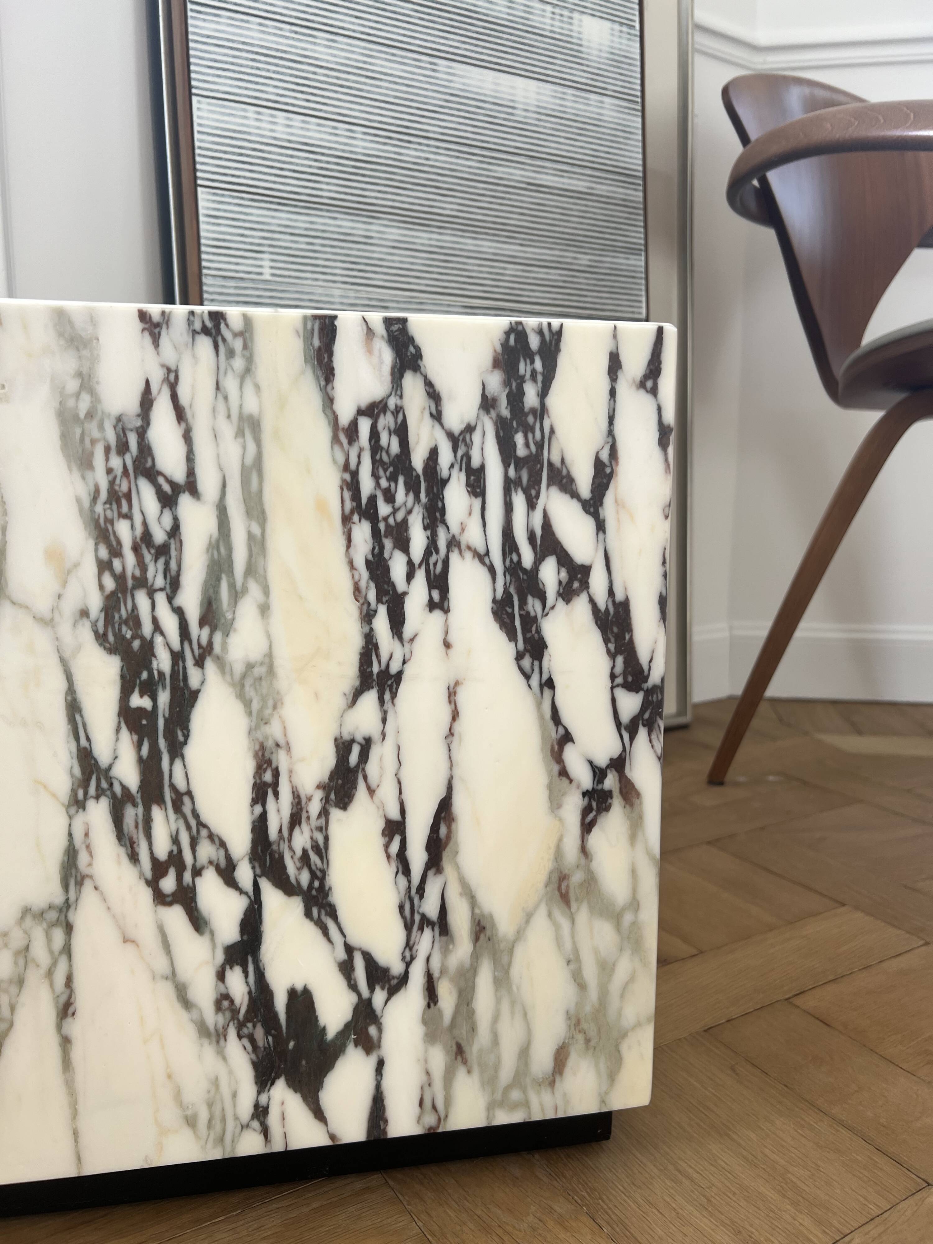 Calacatta Viola Marble Coffee Table Square 40x40x40