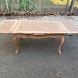 Louis XV extendable dining table, renovated, walnut, 250cm, 18th century.