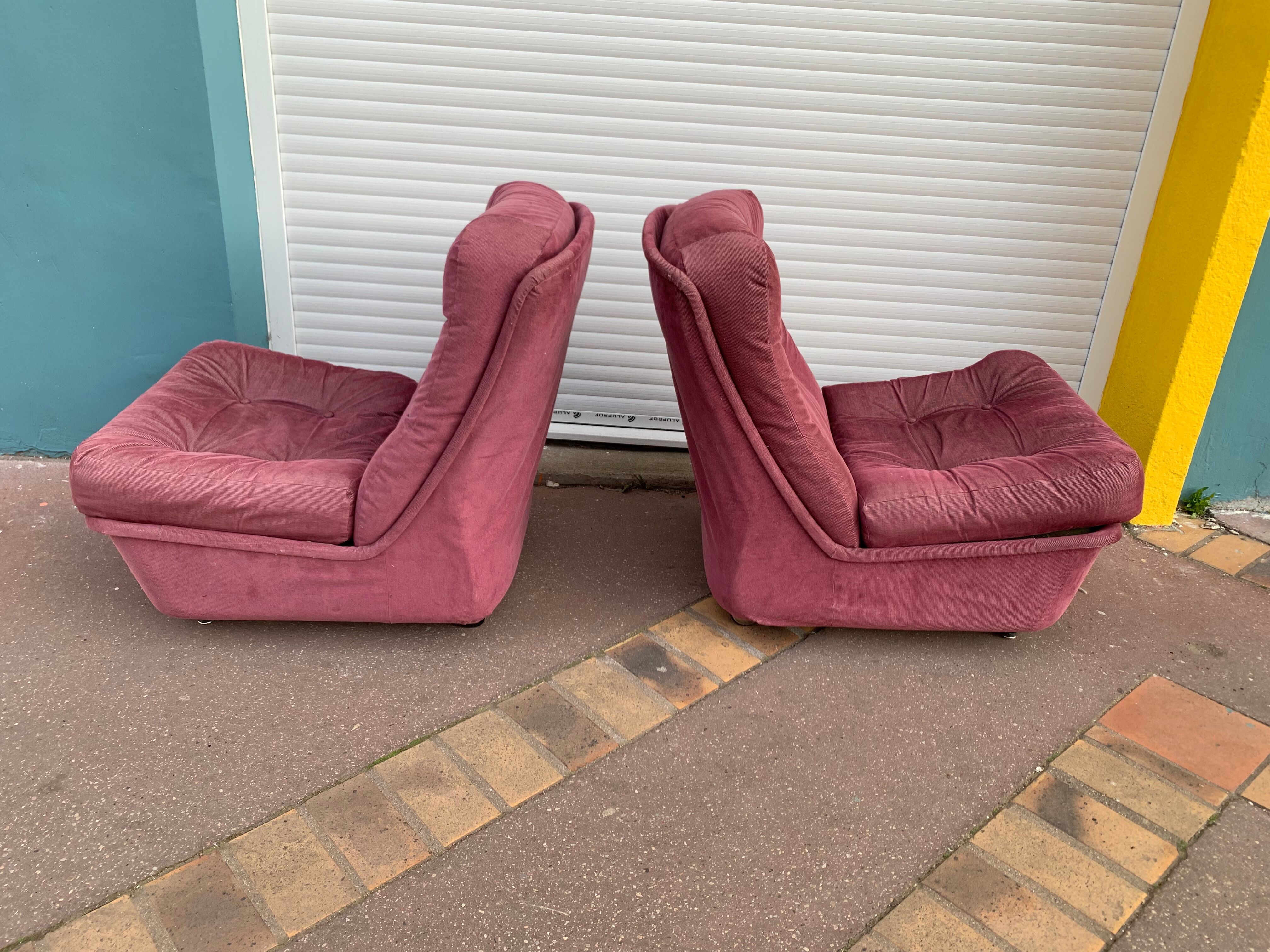Fauteuils Orchidée de Michel Cadestin pour Airborne 1970