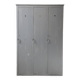Blue patinated workshop furniture locker room
