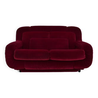 1970s Rare Mid Century Two-Seat Sofa, Italy