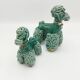 Lot of 2 royal poodles in 1960s spaghetti ceramic