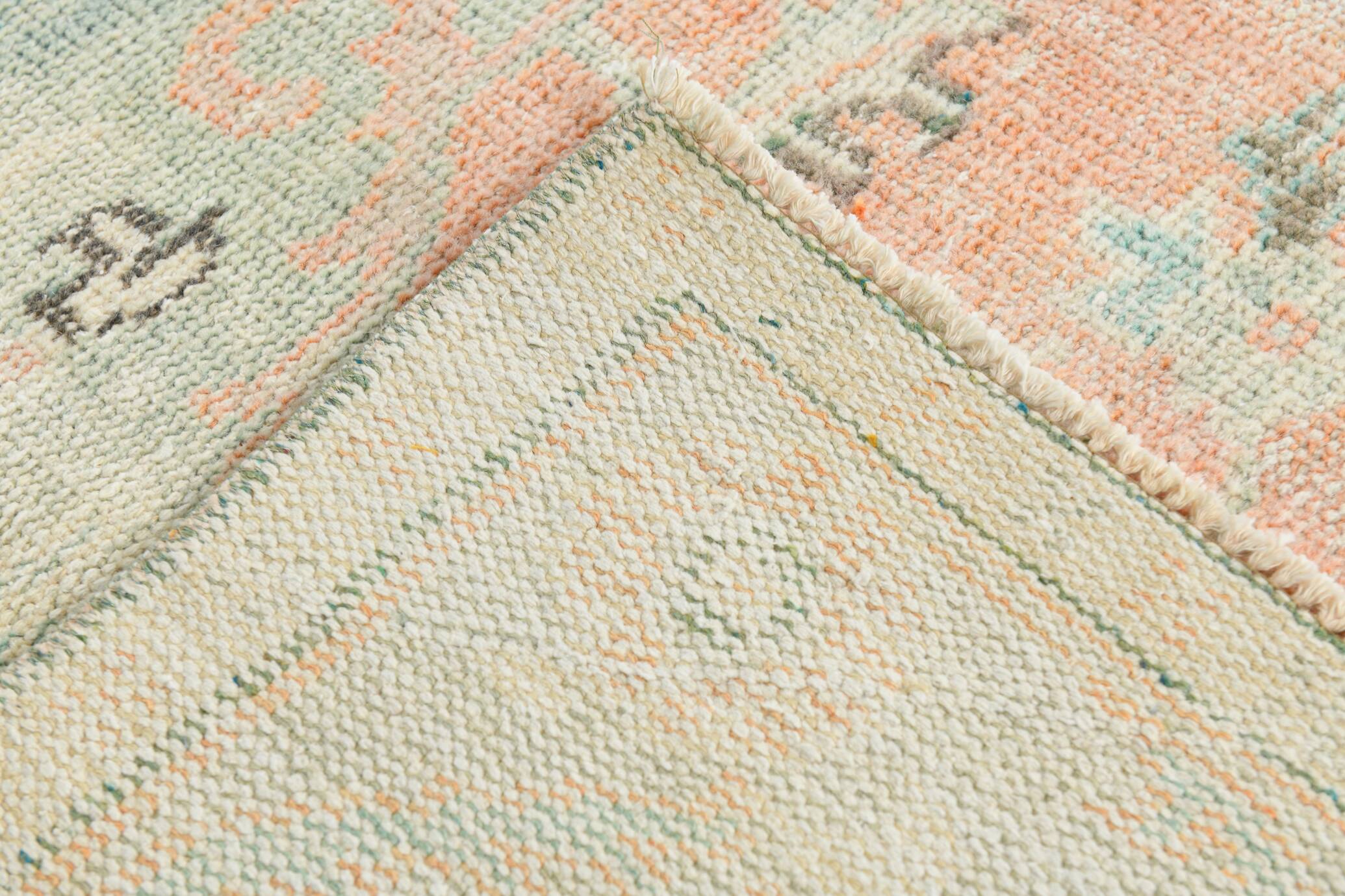 6x9 Modern Midcentury Vintage Rug, 186x287Cm