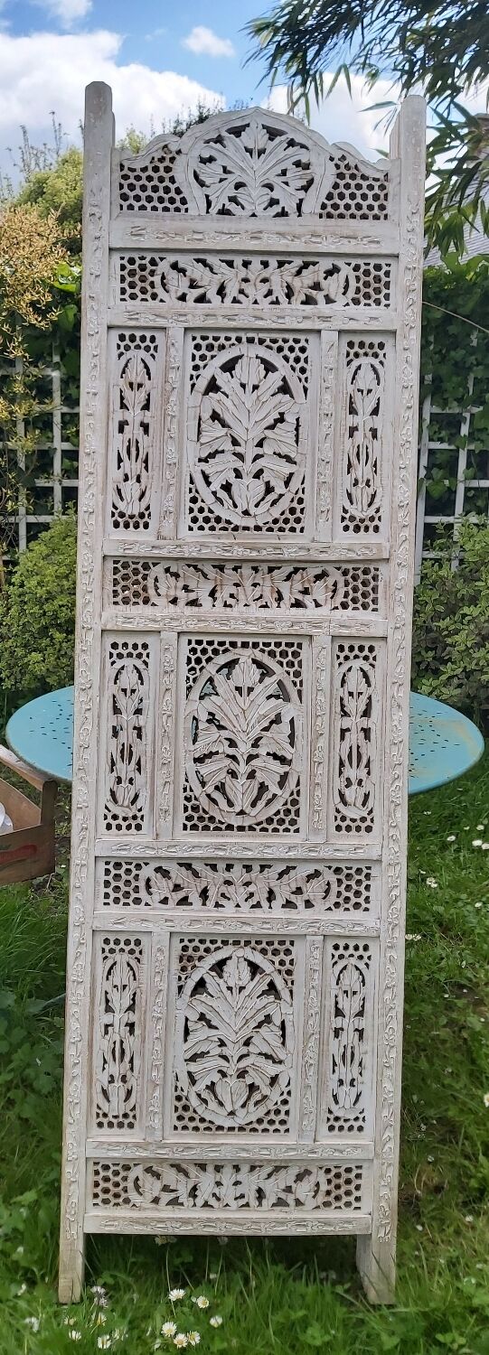 Carved wooden screen
