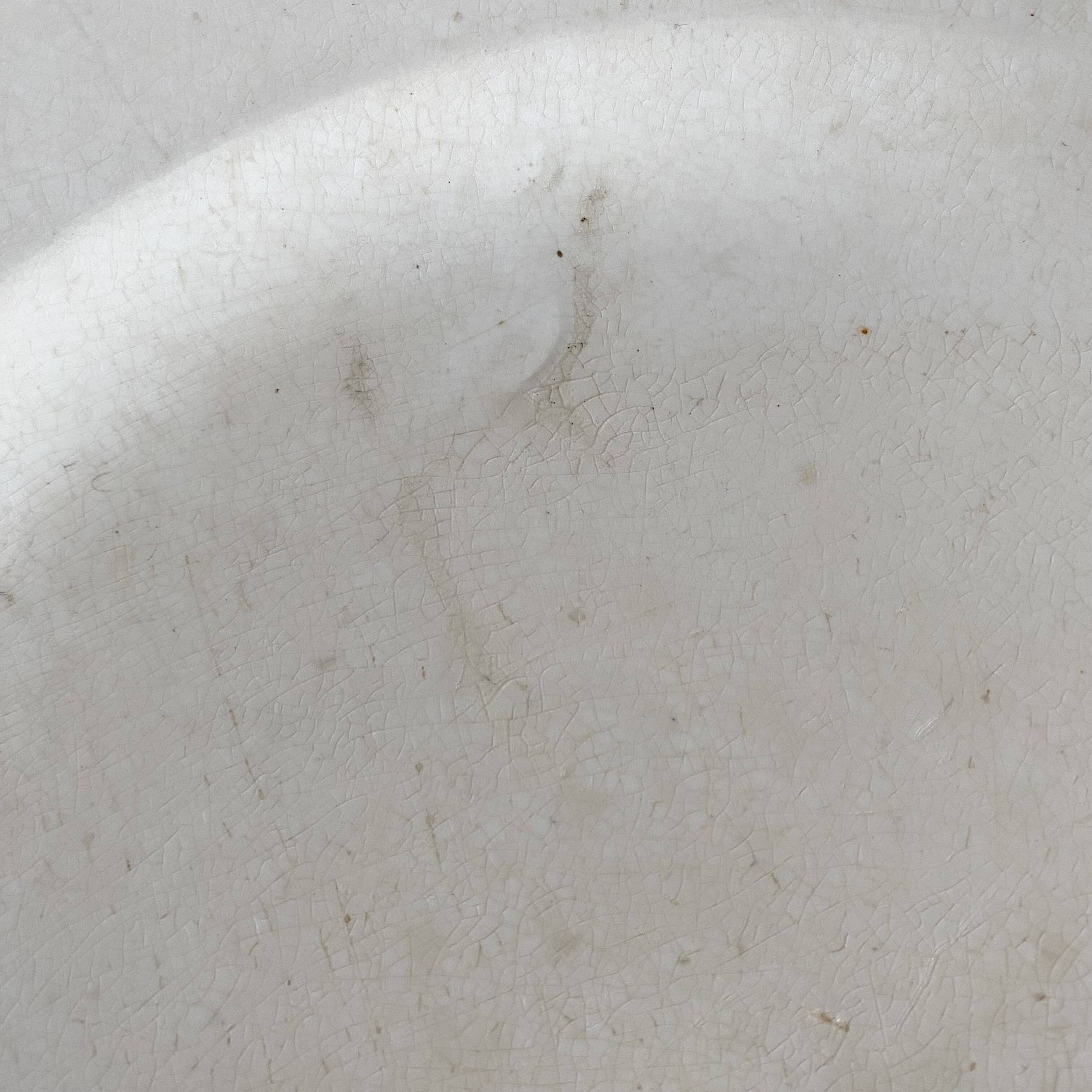 Longwy iron earth round dish, Marceau model