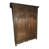 Armoire Lorraine en chêne massif, époque XVIII siècle