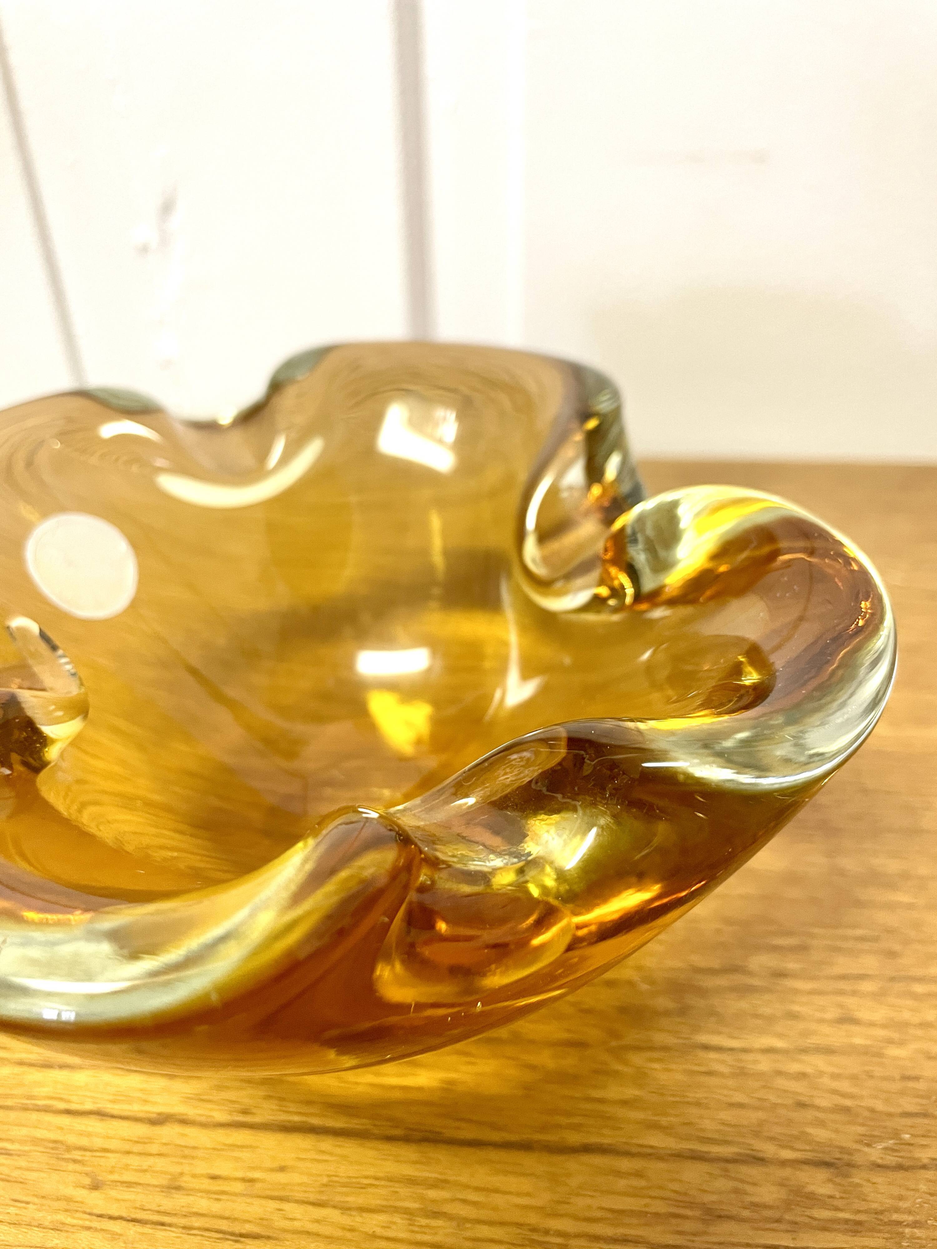 Murano 50's glass pocket or ashtray
