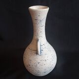 Studio Pottery Stoneware Handmade Bud Vase Blue Accent Signed