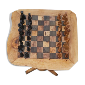 table d'échecs rustique
