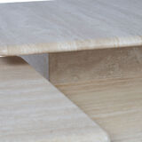 Tables gigognes en travertin, design italien