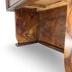 Italian burl walnut art deco console table, 1930s.