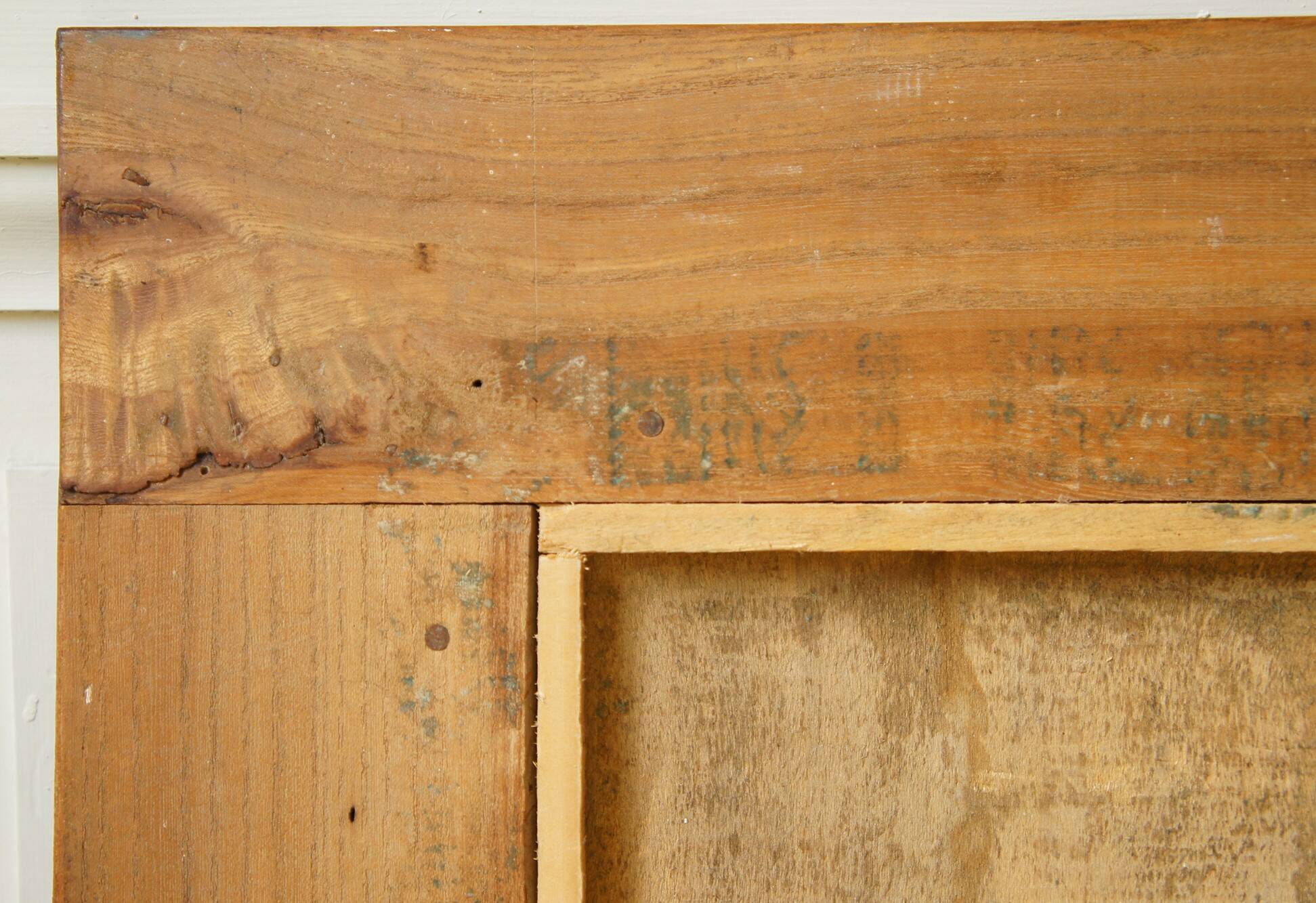 Old “diamond point” frame in solid wood