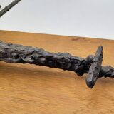 Brutalist sculpture, crucifix by René Mignion, France, 1967