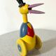 Old push toy, wooden stork