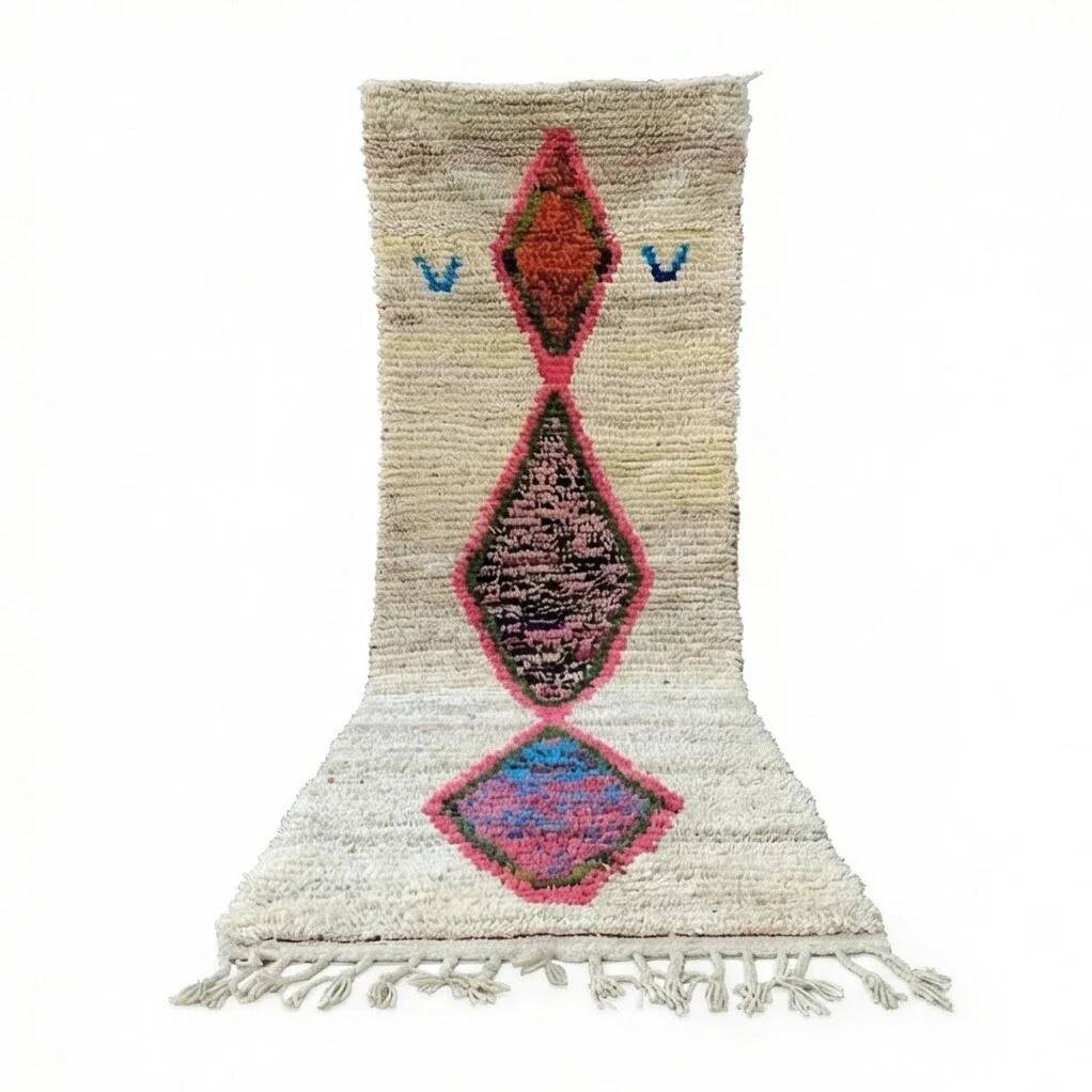 Vintage Boujad hallway rug