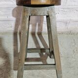 Burmese teak workshop stool