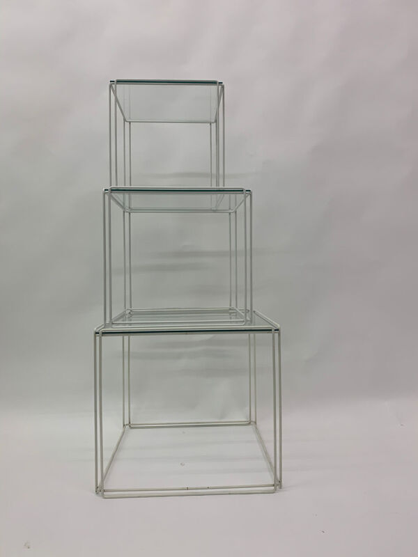Set de 3 tables gigognes Max Sauze isocele années 1970