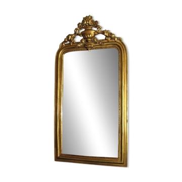 Miroir mural doré début XXe siècle